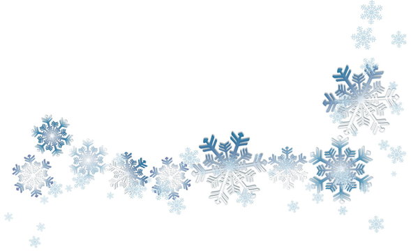 Schneeflocken Weihnachten Winter hellblau