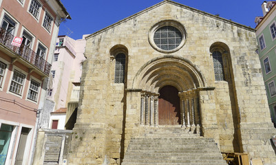 Fototapeta na wymiar Coimbra, famous town of Portugal. Old church view.
