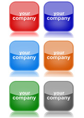 Your company "6 buttons of different colors"