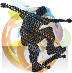 Abstract sketch of skater © Aroastock