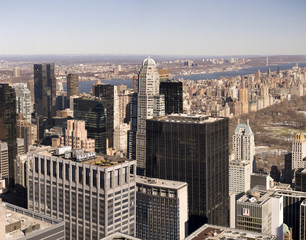 Fototapeta na wymiar Wieżowce Manhattanu Central Park, Nowy Jork