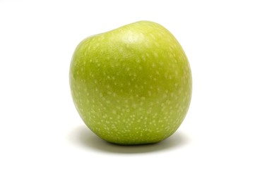 Manzana aislada sobre fondo blanco