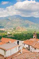 Obraz premium mountain valley in Sicily