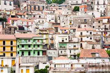dense houses in  Castiglione di Sicilia
