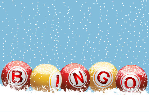 Christmas bingo background