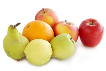 apples,quinces and orange