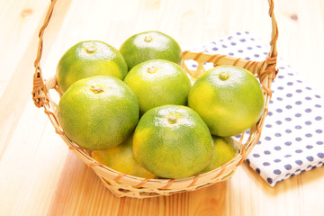 かご盛り蜜柑