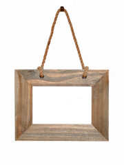 Beach style wooden picture frame