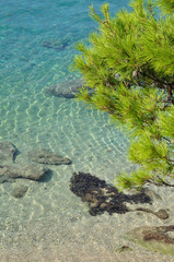 Obraz premium Crystal clear water beach