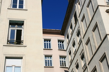 façades d'immeubles