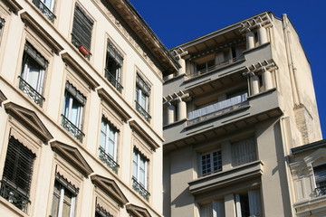 façades d'immeubles