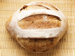 close up of a loaf of bread