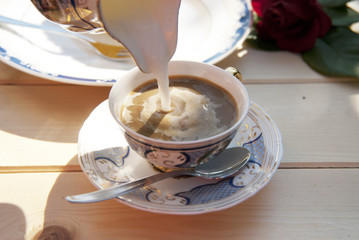 caffè latte giardino