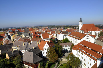 Torgau Marienkirche Luftansicht