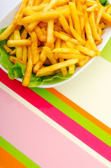 Close up of french fries