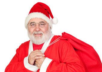 Santa Claus with a full sack