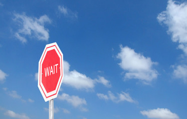Sign to wait
