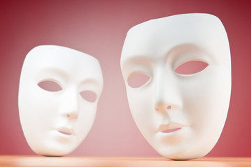 Masks with theatre concept