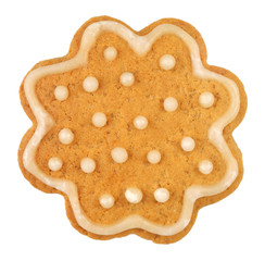 christmas gingerbread on white background