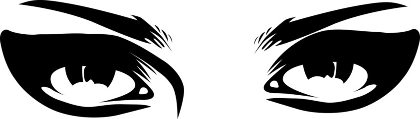 woman eyes illustration