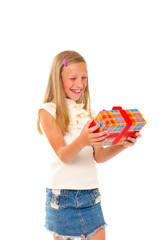 Girl with gift