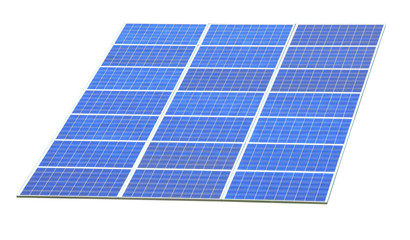 Solar Panels with white background