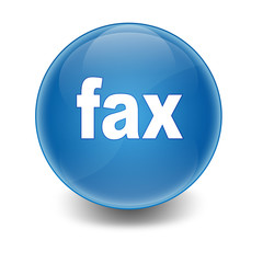 Esfera brillante texto fax