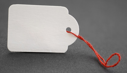 weißes Etikett zum Beschriften