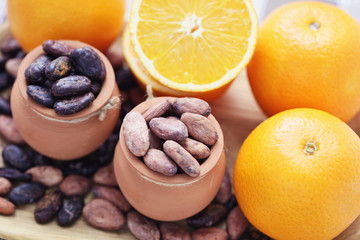 cocoa and oranges