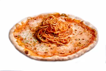 Papier Peint photo Pizzeria Pizza Food Italie DOC pizzeria gastronomique pâtes manger