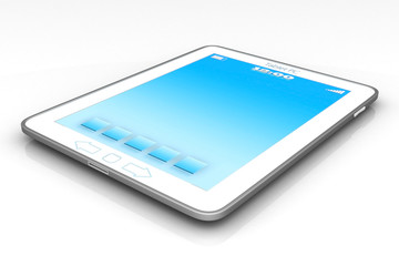 Image of computer technology on a white background isolated