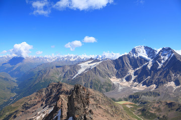 view from the top of mount Cheget