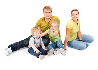 Family with two children