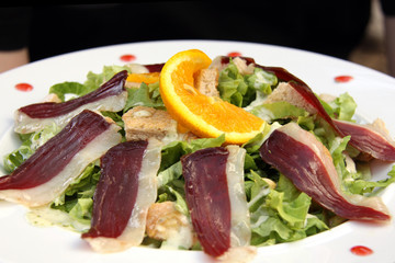 salat mit entenbrust