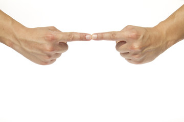 Dita che si incontrano