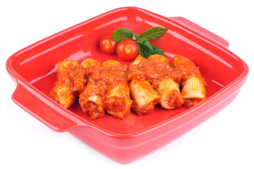Plat de cannellonis