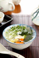 Vegetable soup with tofu