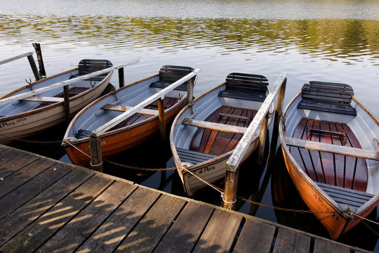 Rowing boats at the Schlachtensee