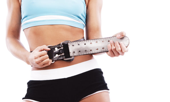 Image of fitness trainer with belt