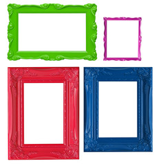 Colorful picture frames