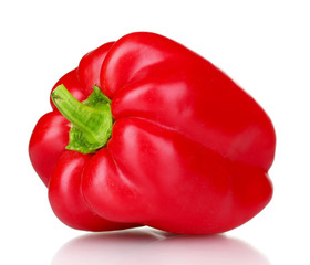 Red pepper isolated on white