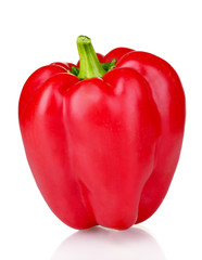 Red pepper isolated on white