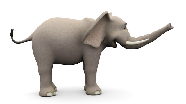 elephante cartoon side view