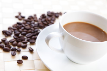 cup of coffee isolated over white background