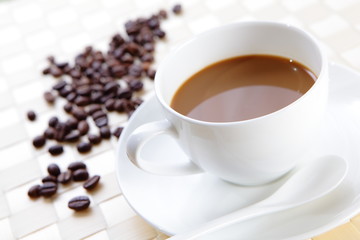 cup of coffee isolated over white background