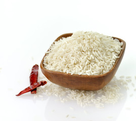 raw white rice