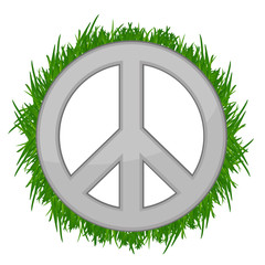 Nature Peace sign illustration design