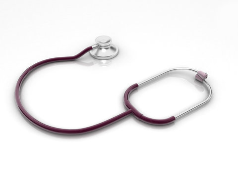 stethoscope isolated in white background