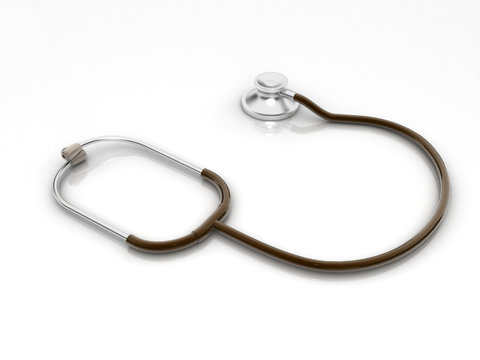 stethoscope isolated in white background