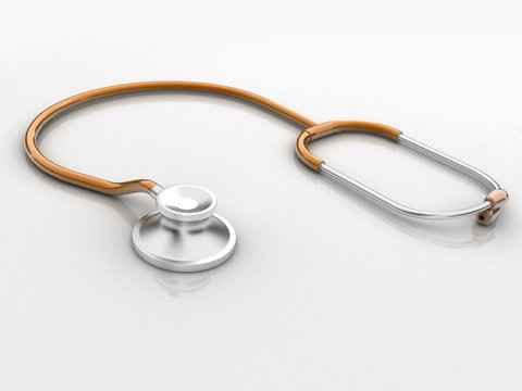 Stethoscope isolated in white background